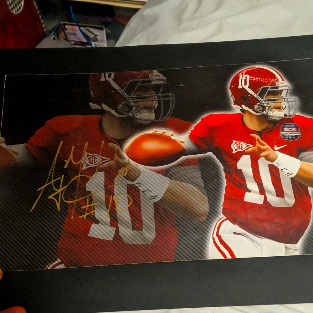 Guaranteed AUTOGRAPH AJ. McCarran  print by Greg Campbell
